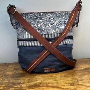 Sakroots Handbag Bucket Bag Blue Purse Navy Spirit‎ Desert Artist Circle